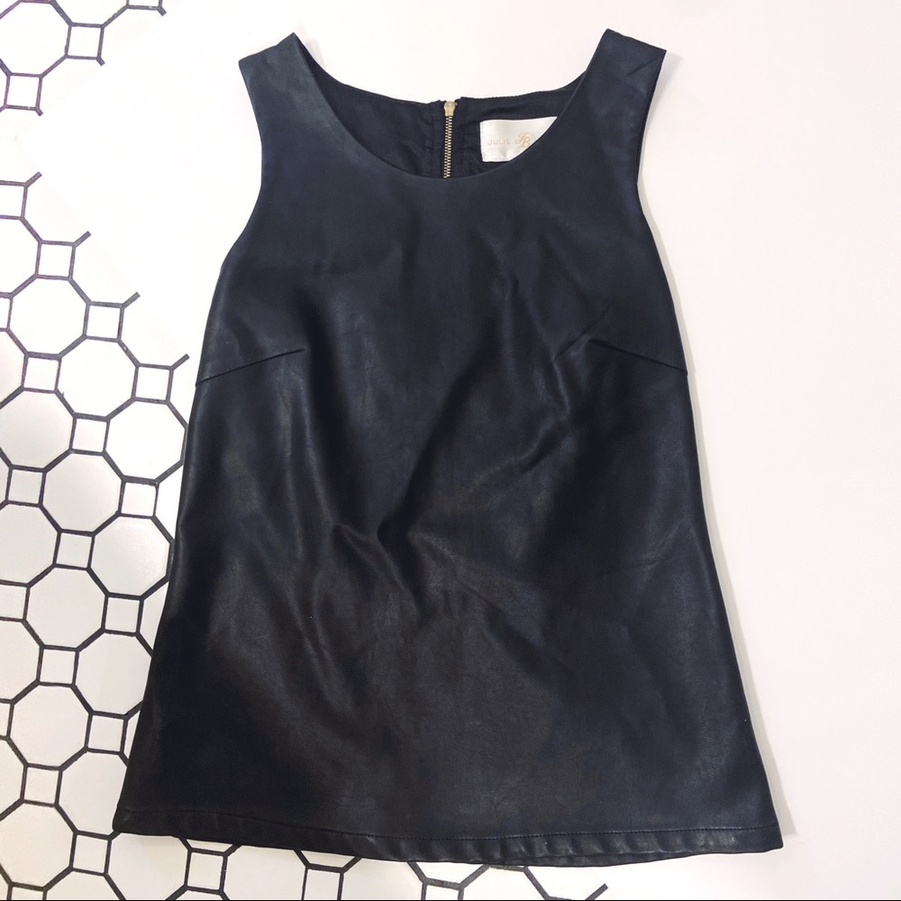 JB by Julie Brown Faux Leather Shirt
